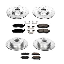 Load image into Gallery viewer, PowerStop Z23 Evolution Sport Brake Rotors + Pads Infiniti EX35 (08-12) Front or Rear - Front &amp; Rear Alternate Image