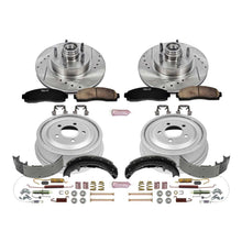 Load image into Gallery viewer, PowerStop Z23 Evolution Sport Brake Rotors + Pads Mazda B Series Pickup 2WD [with 10in Rear Drum] (03-09) Front or Rear - Front &amp; Rear Alternate Image