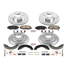 Load image into Gallery viewer, PowerStop Z23 Evolution Sport Brake Rotors + Pads Honda Civic Coupe/Sedan DX/LX/LX-S (06-11) Front or Rear - Front &amp; Rear Alternate Image