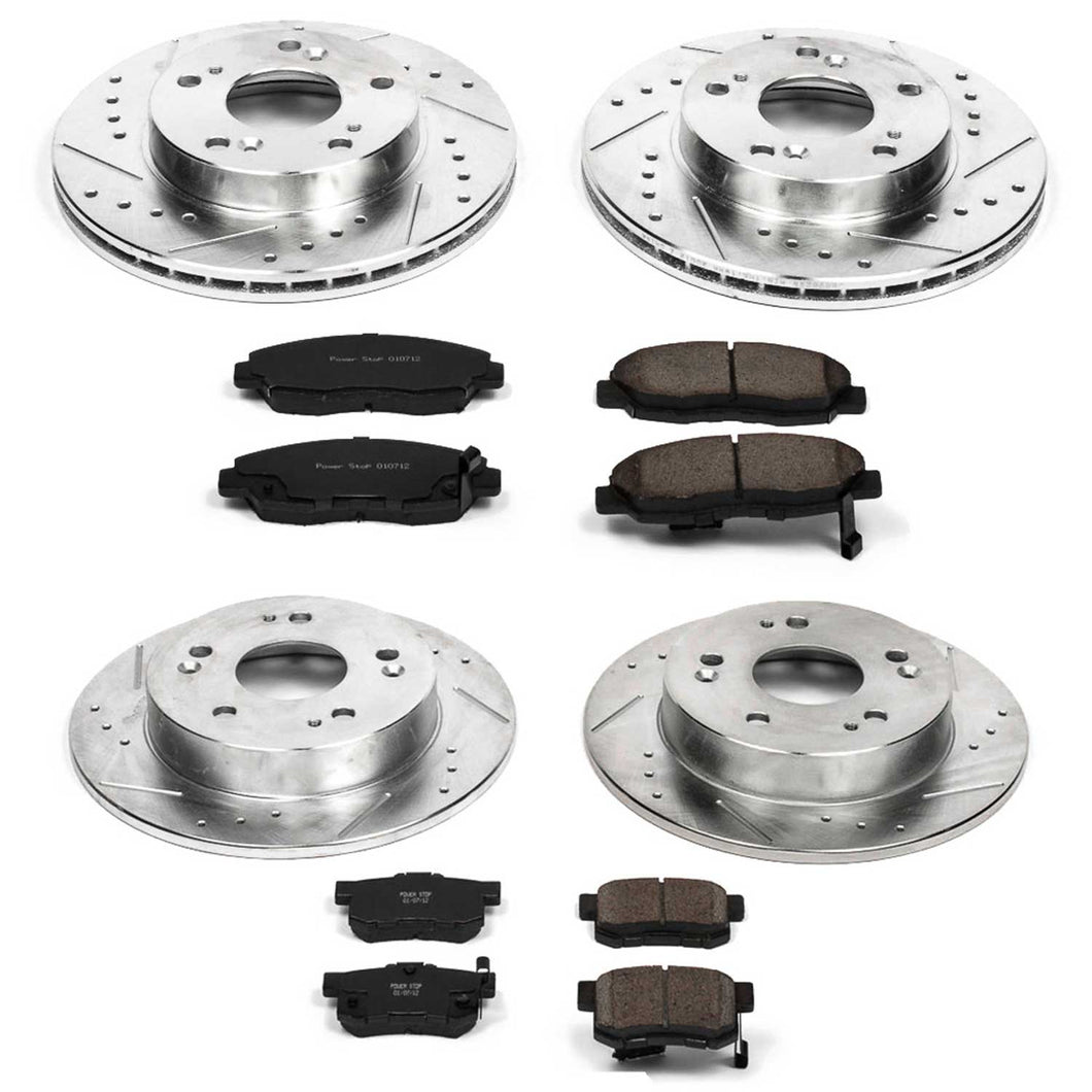Power Stop 90-00 Honda Civic Front Z23 Evolution Sport Brake Kit