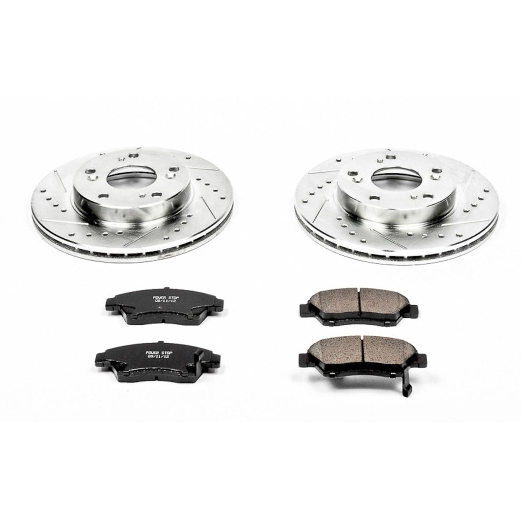 145.66 PowerStop Z23 Evolution Sport Brake Rotors + Pads Acura RSX Base (02-06) Front or Rear - Redline360