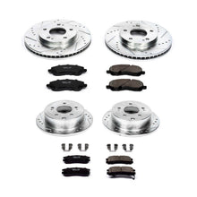 Load image into Gallery viewer, PowerStop Z23 Evolution Sport Brake Kits Mitsubishi Galant (10-12) 4 Cyl (04-06, 2009) DE/ES/SE (07-08) Front or Rear - Rotors + Pads / Front &amp; Rear Alternate Image