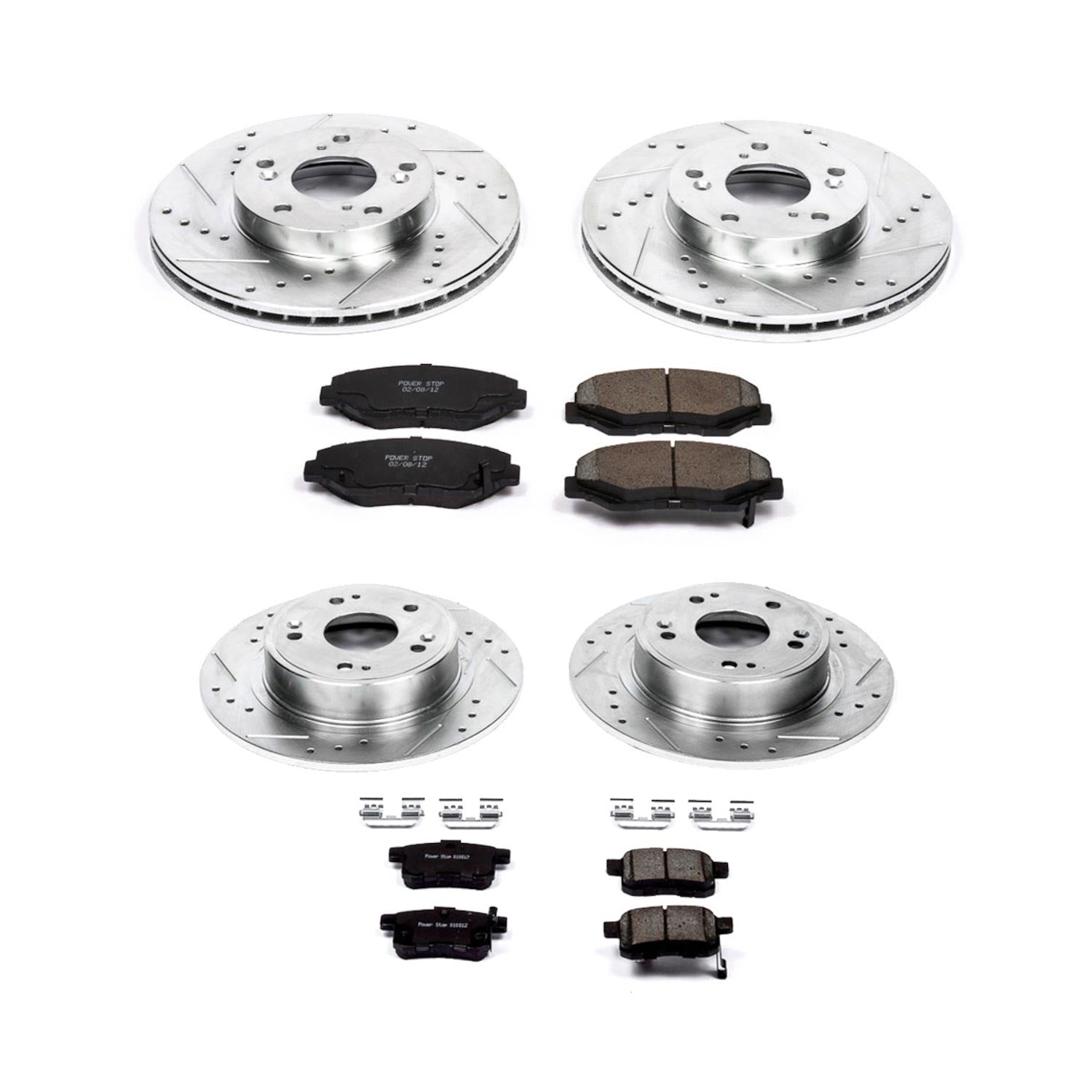 PowerStop Z23 Evo Sport F&R Brake Kit Honda Accord Crosstour (10-11) (KC5815) main image 1