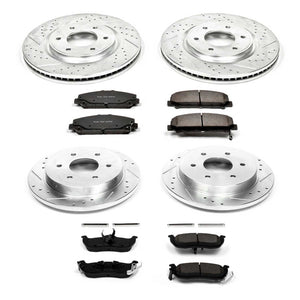 570.74 PowerStop Z23 Evolution Sport Brake Kits Nissan Titan (2008-2010) Front or Rear - Redline360