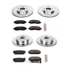 Load image into Gallery viewer, PowerStop Z23 Evolution Sport Brake Kits Mitsubishi Galant Ralliart (07-08) 3.8L V6 (2009) Front or Rear - Rotors + Pads / Front &amp; Rear Alternate Image