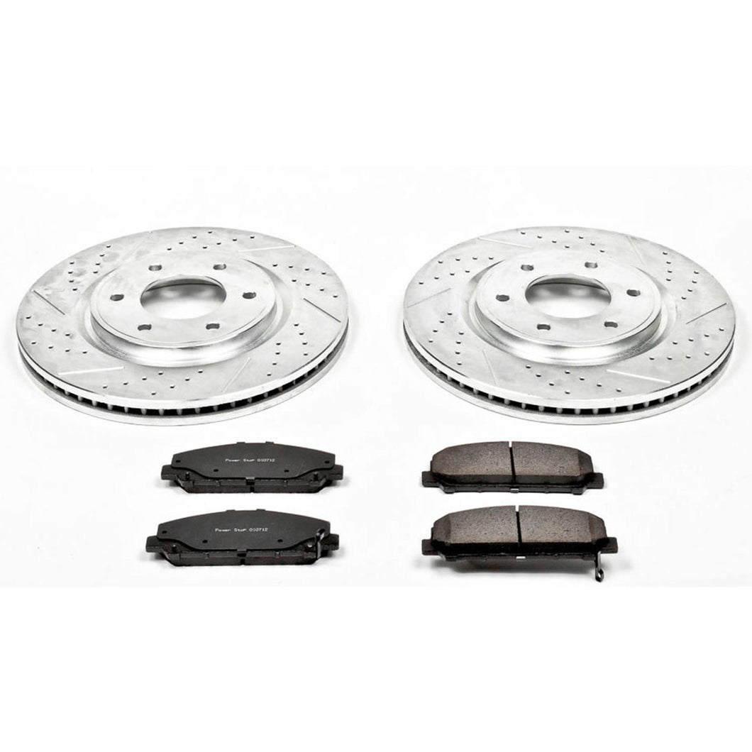 570.74 PowerStop Z23 Evolution Sport Brake Kits Nissan Titan (2008-2010) Front or Rear - Redline360