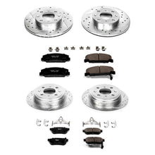 Load image into Gallery viewer, PowerStop Z23 Evolution Sport Brake Rotors + Pads Honda CRX Si (1989) Front or Rear - Front &amp; Rear Alternate Image