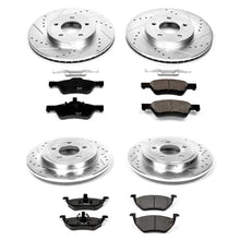 Load image into Gallery viewer, PowerStop Z23 Evolution Sport Brake Rotors + Pads Mazda Tribute 3.0L (05-06) Front or Rear - Front &amp; Rear Alternate Image