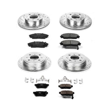 Load image into Gallery viewer, PowerStop Z23 Evolution Sport Brake Rotors + Pads Honda CRX Si (90-91) Front or Rear - Front &amp; Rear Alternate Image