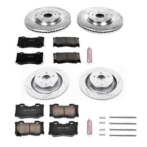 594.70 PowerStop Z23 Evolution Sport Brake Kits Infiniti G37 Sport (08-13) G37X Sport (11-13) Front or Rear - Redline360