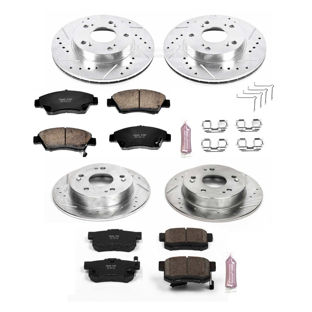Power Stop 96-05 Honda Civic Front Z23 Evolution Sport Brake Kit