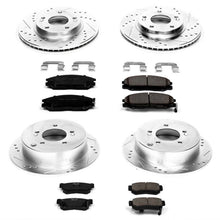 Load image into Gallery viewer, PowerStop Z23 Evolution Sport Brake Rotors + Pads Hyundai Santa Fe 2WD (01-05) Front or Rear - Front &amp; Rear Alternate Image
