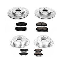 Load image into Gallery viewer, PowerStop Z23 Evolution Sport Brake Rotors + Pads Hyundai Sonata 2.4L 4 Cyl. (08-10) Front or Rear - Front &amp; Rear Alternate Image