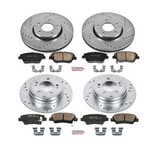 378.85 PowerStop Z23 Evolution Sport Brake Kits Hyundai Sonata (2010-2015) Front or Rear - Redline360