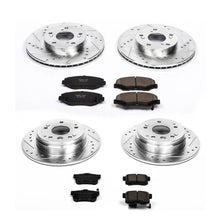 Load image into Gallery viewer, PowerStop Z23 Evolution Sport Brake Rotors Honda Element (03-11) Front or Rear - Rotors + Pads / Front &amp; Rear Alternate Image