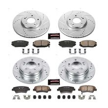 Load image into Gallery viewer, PowerStop Z23 Evolution Sport Brake Rotors + Pads Hyundai Azera (09-11) Front or Rear - Front &amp; Rear Alternate Image