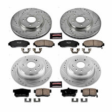 Load image into Gallery viewer, PowerStop Z23 Evolution Sport Brake Rotors Kit Honda Accord Crosstour V6 FWD (10-12) Front or Rear - Rotor + Pads / Front &amp; Rear Alternate Image