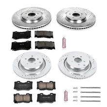 Load image into Gallery viewer, PowerStop Z23 Evolution Sport Brake Kits Infiniti QX70 V8 (2014) Front or Rear - Rotor + Pads / Front &amp; Rear Alternate Image