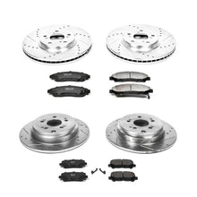 Load image into Gallery viewer, PowerStop Z23 Evolution Sport Brake Rotors Kit Honda Pilot (12-15) Front or Rear - Rotor + Pads / Front &amp; Rear Alternate Image