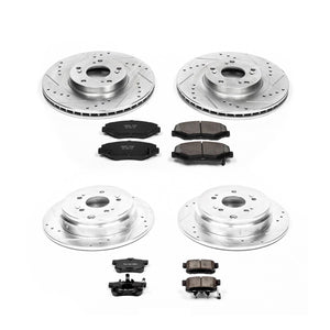 381.51 PowerStop Z23 Evolution Sport Brake Rotors Kit Honda CR-V (05-06) Front or Rear - Redline360