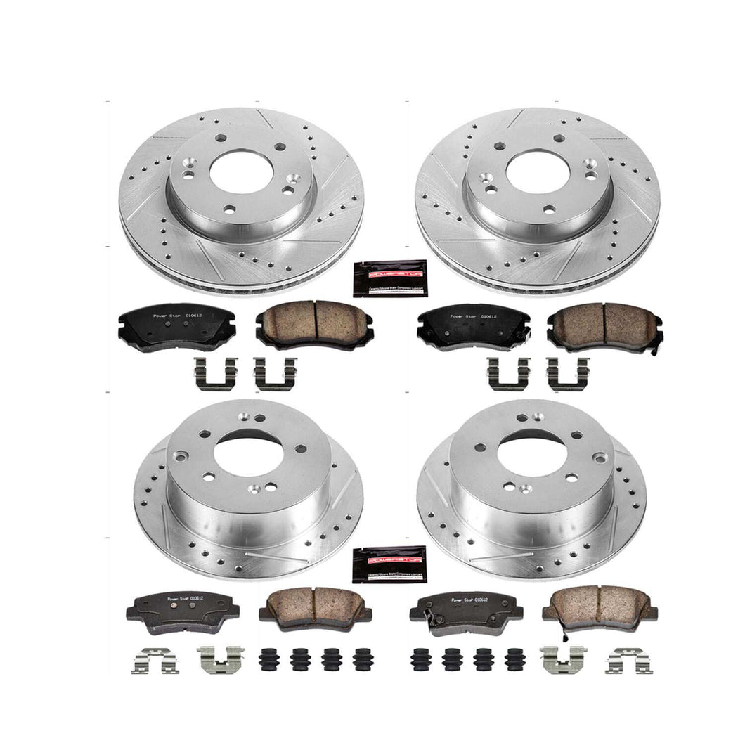 350.29 PowerStop Z23 Evolution Sport Brake Rotors + Pads Kia Soul 1.6L (2010-2011) Front or Rear - Redline360