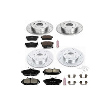 Load image into Gallery viewer, PowerStop Z23 Evolution Sport Brake Rotors Kit Honda Civic Sedan/Coupe EX / EX-L (2012) Front or Rear - Rotor + Pads / Front &amp; Rear Alternate Image