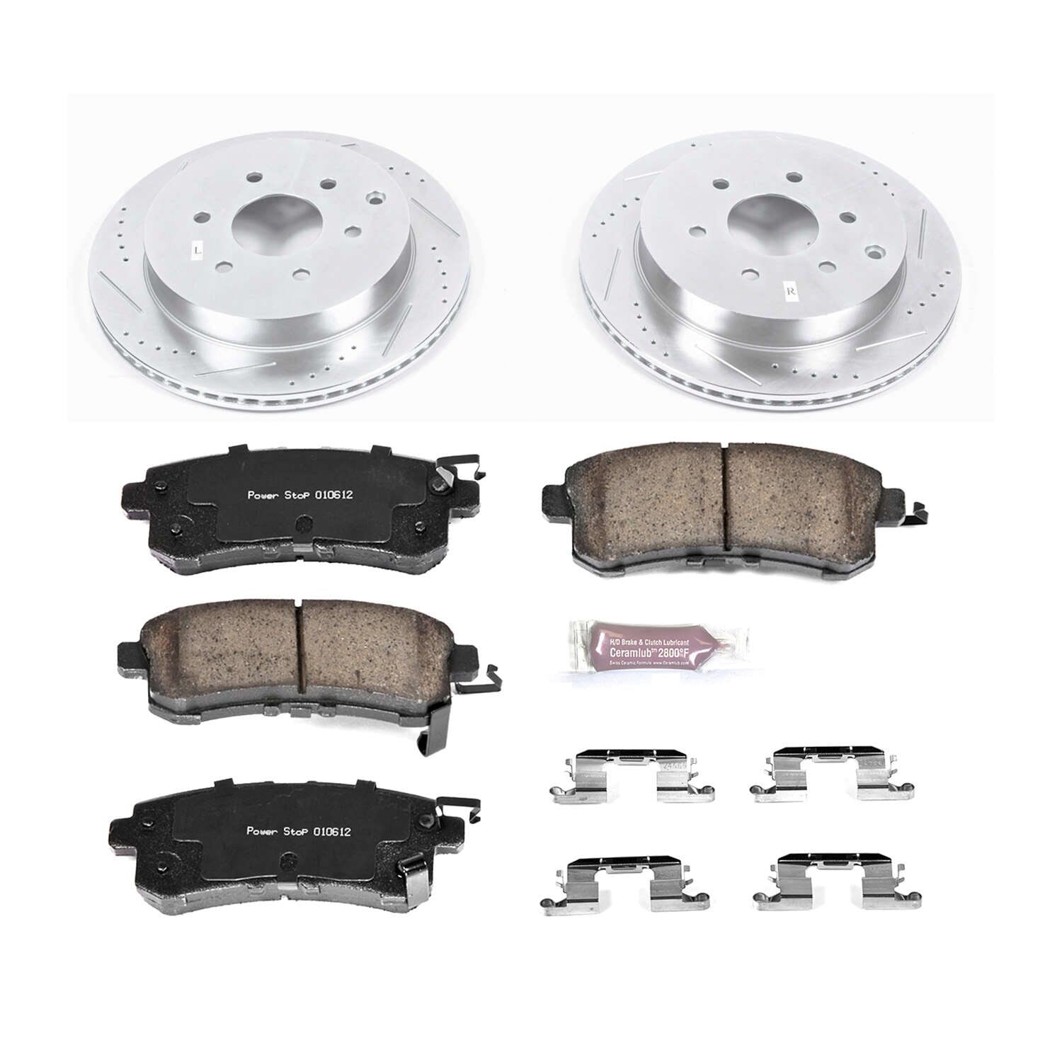 PowerStop Z23 Evolution Sport Brake Rotors Pads Nissan Armada