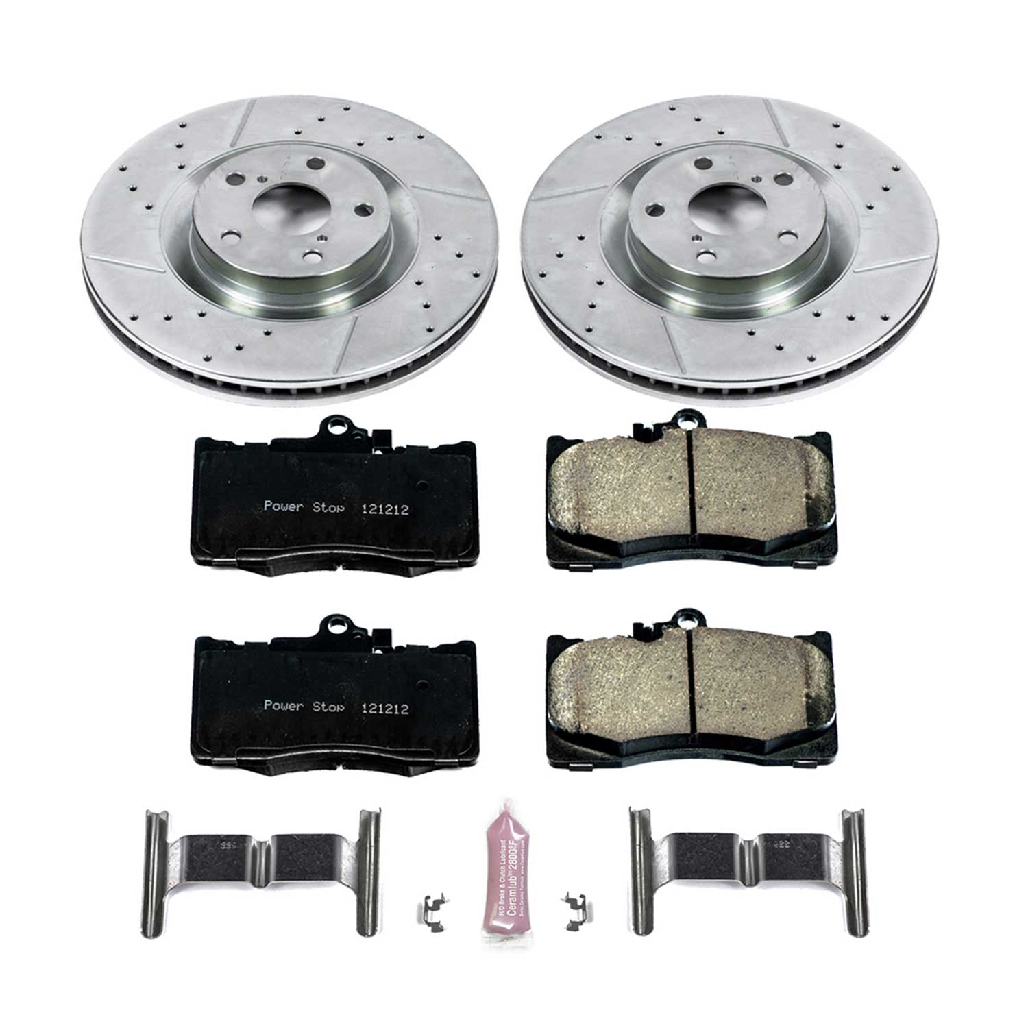 PowerStop Z23 Evolution Sport Brake Rotors + Pads & Calipers Lexus RC200t  (16-17) RC300 (16-19) RC350 (15-19) Front or Rear