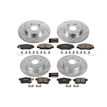 Load image into Gallery viewer, PowerStop Z23 Evolution Sport Brake Rotors + Pads Honda Accord Coupe LX-S 4 Cyl (13-15) Sedan LX (13-17) Front or Rear - Front &amp; Rear Alternate Image