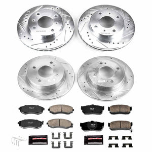 305.41 PowerStop Z23 Evolution Sport Brake Rotors + Pads Nissan Altima w/ Rear Disc Brakes (93-01) Front or Rear - Redline360