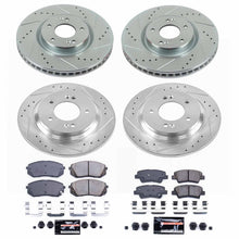 Load image into Gallery viewer, PowerStop Z23 Evolution Sport Brake Rotors + Pads Hyundai Sonata Limited (2015) Front or Rear - Front &amp; Rear Alternate Image