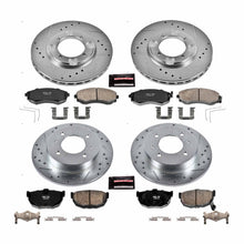 Load image into Gallery viewer, PowerStop Z23 Evolution Sport Brake Rotors + Pads Hyundai Tiburon w/ Rear Discs (97-98) Front or Rear - Front &amp; Rear Alternate Image