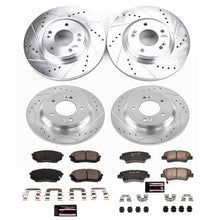 Load image into Gallery viewer, PowerStop Z23 Evolution Sport Brake Rotors + Pads Hyundai Sonata 305mm Front Discs &amp; Electronic Parking Brake (17-19) Front or Rear - Front &amp; Rear Alternate Image