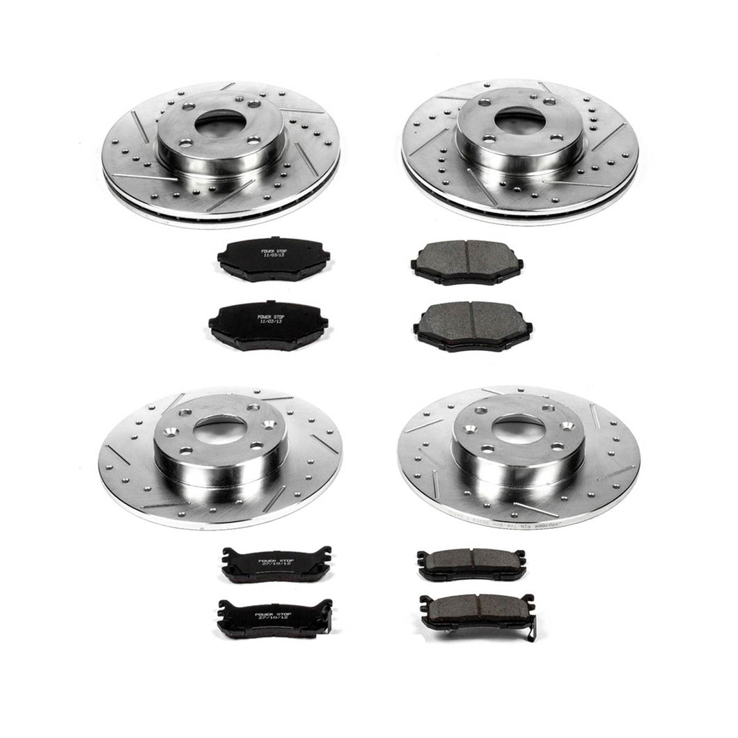 273.48 PowerStop Z23 Evolution Sport Brake Kits Mazda Miata NA/NB (1994-2002) Front or Rear - Redline360