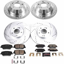 Load image into Gallery viewer, PowerStop Z23 Evolution Sport Brake Rotors + Pads Hyundai Santa Fe XL (2019) Front or Rear - Front &amp; Rear Alternate Image