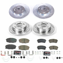 Load image into Gallery viewer, PowerStop Z23 Evolution Sport Brake Rotors + Pads Hyundai Kona SE/SEL FWD (18-20) Front or Rear - Front &amp; Rear Alternate Image