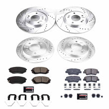 Load image into Gallery viewer, PowerStop Z23 Evolution Sport Brake Rotors + Pads Hyundai Veloster 1.6L (19-20) Front or Rear - Front &amp; Rear Alternate Image
