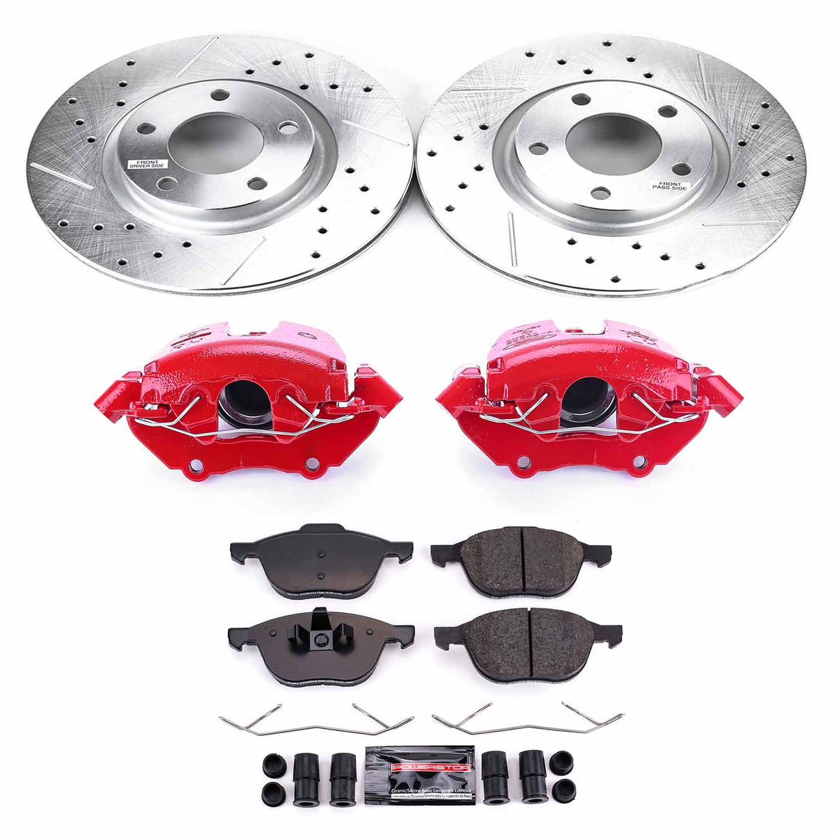 PowerStop Z23 Evolution Sport Brake Rotors + Pads + Calipers Mazda 3 2