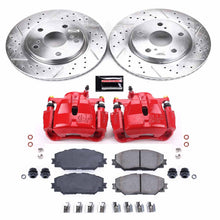 Load image into Gallery viewer, 438.88 PowerStop Z23 Evolution Sport Brake Rotors + Pads + Calipers Toyota Prius V (12-17) Front Only - Redline360 Alternate Image