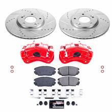 Load image into Gallery viewer, PowerStop Z23 Evolution Sport Brake Rotors + Pads + Caliper Hyundai Santa Fe (07-09) Front Only - Default Title Alternate Image