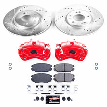 Load image into Gallery viewer, 465.72 PowerStop Z23 Evolution Sport Brake Rotors + Pads + Caliper Hyundai Sonata 3.3L (06-10) Front Only - Redline360 Alternate Image