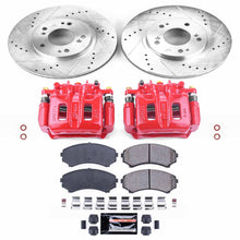 Load image into Gallery viewer, PowerStop Z23 Evolution Sport Brake Rotors + Pads + Calipers Mitsubishi Endeavor (2004-2008) Front or Rear - Front Alternate Image