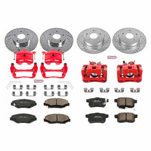 Load image into Gallery viewer, PowerStop Z23 Evolution Sport Brake Rotors Kit Honda Accord Coupe LX-S 4Cyl / Sedan LX/LX-P/SE (11-12) Front or Rear - Rotor + Pads + Calipers / Front &amp; Rear Alternate Image