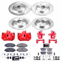 Load image into Gallery viewer, PowerStop Z23 Evolution Sport Brake Rotors Kit Honda Civic Sedan/Coupe EX / EX-L (2012) Front or Rear - Rotor + Pads + Calipers / Front &amp; Rear Alternate Image