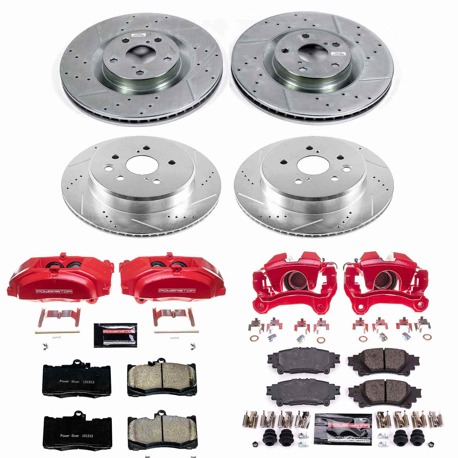 PowerStop Z23 Evolution Sport Brake Rotors + Pads & Calipers Lexus GS3 ...