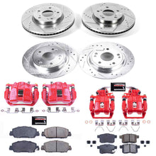 Load image into Gallery viewer, PowerStop Z23 Evolution Sport Brake Rotors Kit Honda Accord Coupe / Sedan 4 Cyl (13-17) Front or Rear - Rotor + Pads + Calipers / Front &amp; Rear Alternate Image
