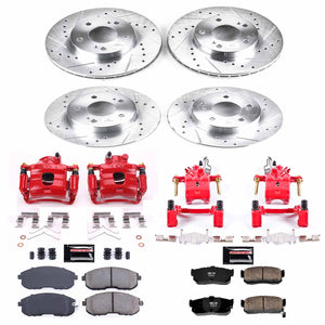 310.96 PowerStop Z23 Evolution Sport Brake Kits Nissan Maxima (1995-1999) Front or Rear - Redline360