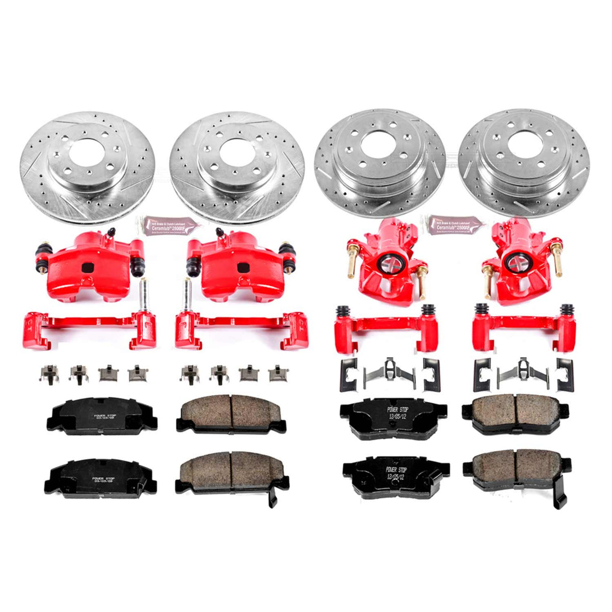 PowerStop Front Z23 Evolution Sport Brake Kit | Honda Civic (03-05) (K696)