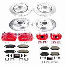 Load image into Gallery viewer, PowerStop Z23 Evolution Sport Brake Rotors Kit Honda Pilot (16-20) Front or Rear - Rotor + Pads + Calipers / Front &amp; Rear Alternate Image