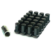 Load image into Gallery viewer, Project Kics Caliber 24 6H Lug Nut Set [24 PCS - M12X1.50] Black or Titanium Blue - Black Alternate Image